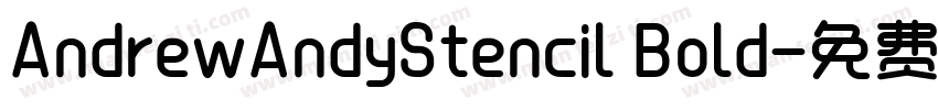 AndrewAndyStencil Bold字体转换